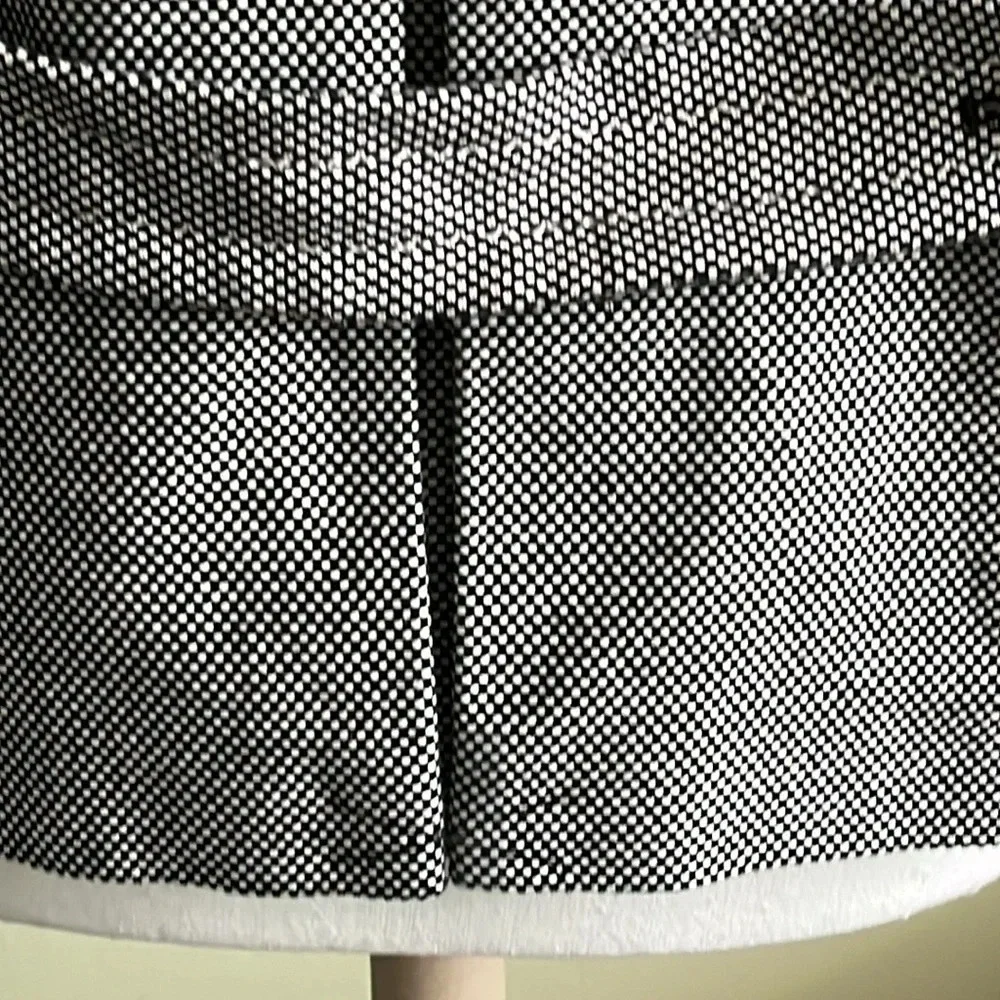 Talbots houndstooth cotton black white fully lined blazer jacket - Picture 13 of 17